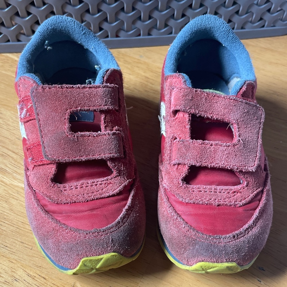Kids Red Velcro Sneakers size 9